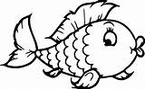 Fish Coloring Sheet Cartoon Girl Pages Wecoloringpage Cute sketch template