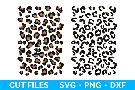 leopard print svg files cheetah animal print cut files  cut files design bundles
