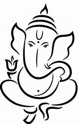 Ganesha Lord Ganesh Line Drawing Temples Clipart Getdrawings India Information Related Posts Min Read sketch template