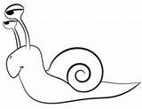 Snail Coloring Cartoon Pages Printable Mollusks Template Drawing Land Supercoloring Categories sketch template