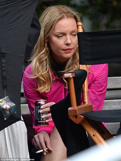 Katherine Heigl Takes A Cigarette Break On Set Of New Show Doubt