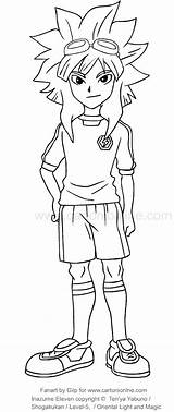 Inazuma Eleven Coloring Hurley Kane Pages Drawing sketch template