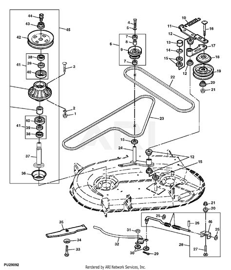 john deere  mower deck belt diagram wiring unlimited storage