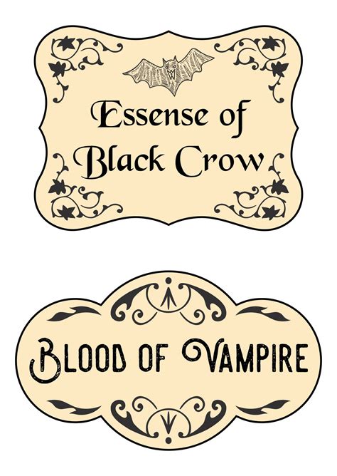 images   printable halloween potion labels halloween