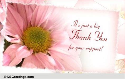 thank you for your support free customers ecards