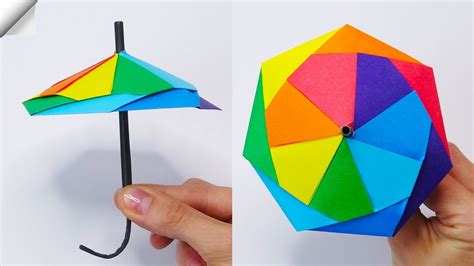 paper umbrella easy paper crafts youtube