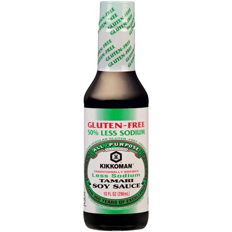 kikkoman   sodium gluten  tamari soy sauce  oz walmartcom walmartcom