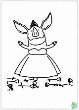 Olivia Pig Coloring Pages Clipart Dinokids Sheets Azcoloring Print Clipground Search Close sketch template