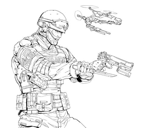 swat coloring coloring pages