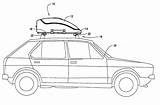 Cargo Roof Drawing Patents Rack sketch template