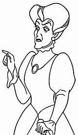 Lady Cinderella Coloring Pages Tremaine Anastasia Lucifer Drizella Wecoloringpage Charming Prince sketch template