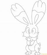Coloring Bunnelby Pages Pokemon Color Supercoloring Drawing Print sketch template