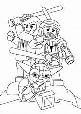 Wars Lego Star Coloring Pages Print sketch template