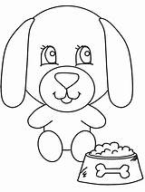 Coloring Pages Dog Dogs Food Animals Preschool Fill Sheets Colors Kids Puppy Printable Baby Animal Cute Book Print Activities Coloringpagebook sketch template