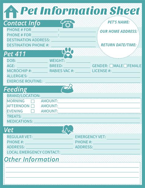 pet information sheet sammies cuddle care