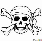Jolly Roger Pirates Draw Drawing Pirate Coloring Pages Skull Drawings Cartoon Drawdoo Skeleton Step Choose Board Clipartmag Tutorials sketch template