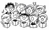 Singing Children Domain Public Choir Past School Difference Between Participle Vs Child sketch template