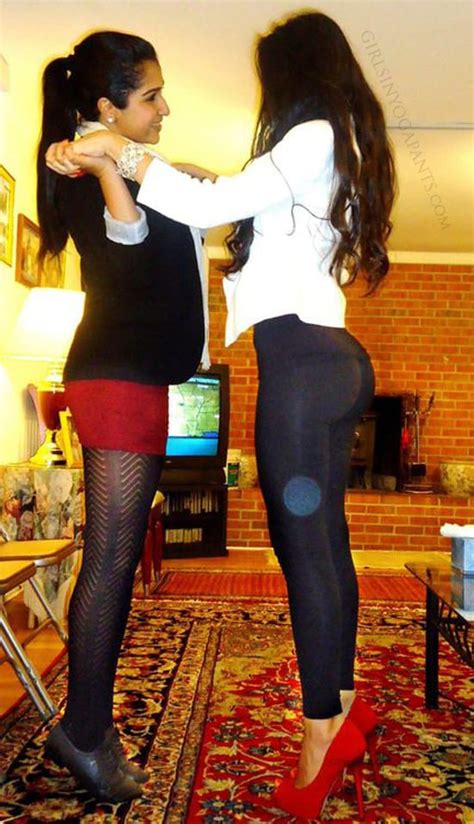 high heels and tight pants girls in yoga pants