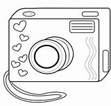 Camera Coloring Template Movie Pages Kids sketch template