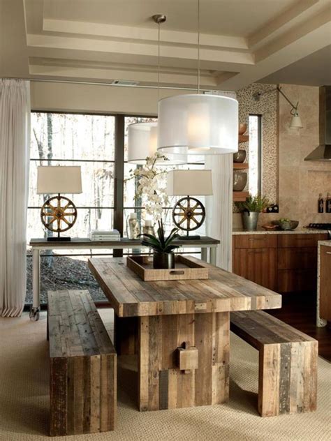 totally inviting rustic dining room designs page