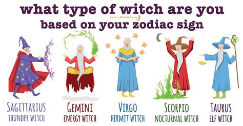 types of witches categorized according to astrology each one has different energy do you want