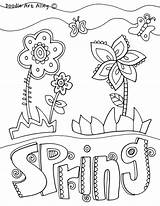 Coloring Seasons Pages Spring Printables Four Season Printable Color Fall Getcolorings Doodles Classroom Template sketch template