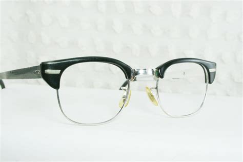60s mens glasses 1960 s browline eyeglasses black g by diaeyewear
