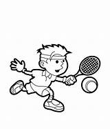Tennis Coloring Pages Sports Printable Player Play Kids Drawing Sport Color Sheets Court Board Getdrawings Book Choose Results sketch template