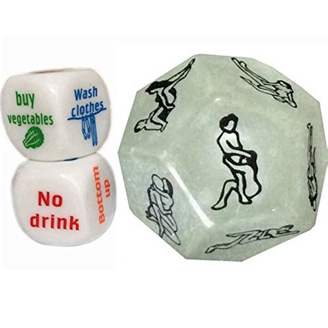 u shark® glow 12 sides position dice for bachelor party or couples novelty t1pc glow dice 1pc
