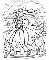 Shepherd Shepherds Parable Parables Coloringhome Supercoloring sketch template
