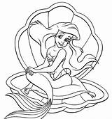Sirenita Bebeazul Sirena Disney sketch template