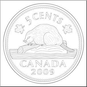 canadian nickel clipart   cliparts  images