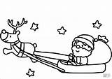 Reindeer Pere Coloriage Reine Sleigh Imprimer Babbo Slitta Etoiles Trineos Renna Renne Trineo Papa Decouper Père Stampare Reindeers Coloringbay Supercoloring sketch template
