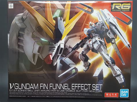 rg nu gundam fin funnel effect set unboxing hobbylinktv