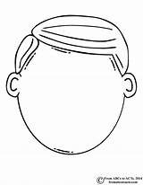 Face Boy Coloring Blank Template Preschool Printable Pages Activities Faces Templates Head Girl Drawing Parts Print Clipart Kids Clip Fromabcstoacts sketch template