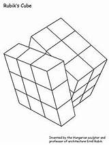 Cube Rubik Hungary Cubes sketch template