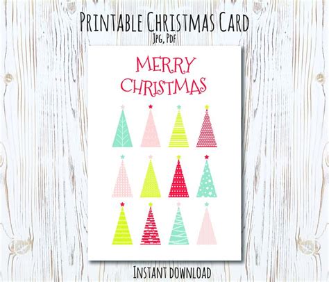 printable christmas card christmas template holiday greeting etsy