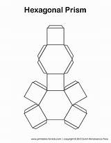 Template Shapes 3d Prism Hexagonal Kids Hexagon Timvandevall Cut Shape sketch template