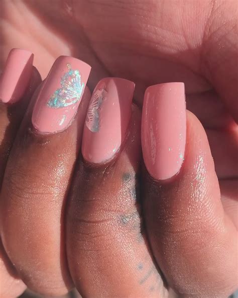 whos obsessed  butterflies  springtime nails send