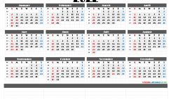 printable yearly calendar  week numbers premium templates