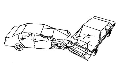 drawing crashed cars coloring pages netart