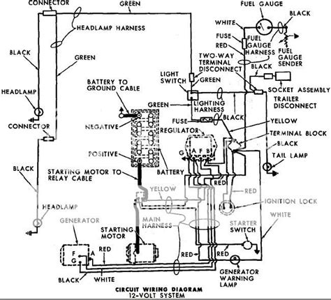 ford  generator wiring diagram wiring diagram