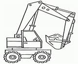 Coloring Pages Printable Shovel Backhoe Construction Kids Material Vehicles Coloriage Tractor Choose Board Gif Dessin Colouring sketch template