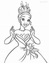 Tiana Coloring Princess Pages Printable Kids sketch template