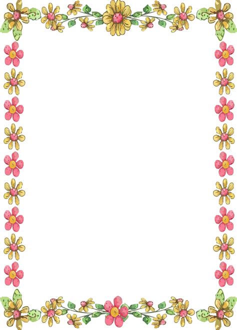 printable floral borders  frames add  touch  elegance