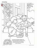 Pages Primary Coloring Lds Forgiveness Others Helping Kindness Activity Lessons Lesson Clean Printable Serving Friend Print Kids Color Living Drawing sketch template