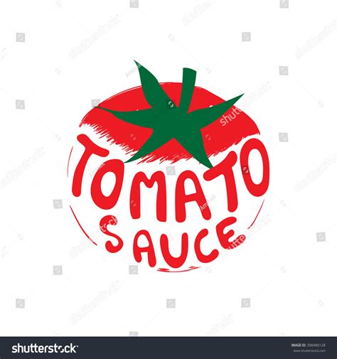 tomato sauce logo vector stock vector  shutterstock