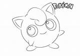 Jigglypuff Pokemon Pages Coloring Template sketch template
