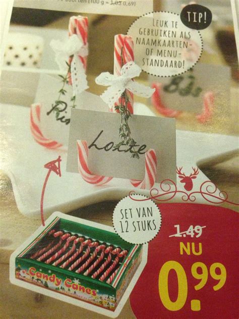 naamkaartje van kerstboomstokjes uit xenos folder kerst folder