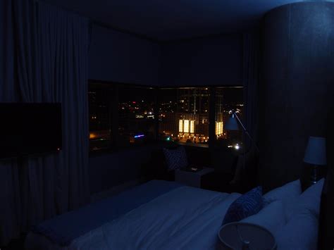 apartment bedroom  nighttime